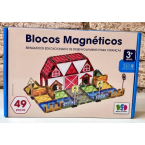 BLOCOS MAGNETICOS FAZENDINHA 49 PEÇAS